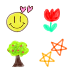 A stylish and easy-to-use chalk emoji