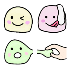 Cream daifuku  emoji.