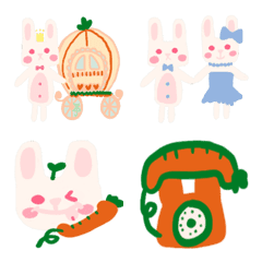 紅蘿蔔情侶白兔