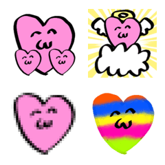 kawaii Heart-chan Emoji