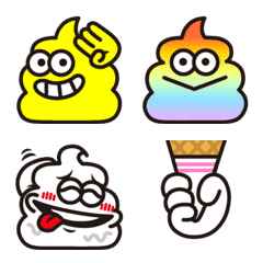 Soft serve face emoji