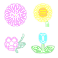 naisouya Neon flower Emoji