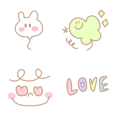 pastel color cute emoji 4
