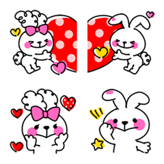 smiley rabbits emoji