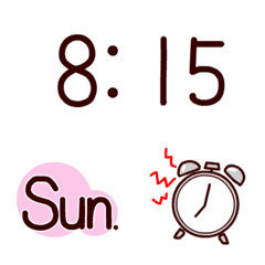 Time and day name Emoji