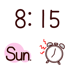 Time and day name Emoji