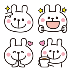 Adult Cute Rabbits Emoji Line Emoji Line Store