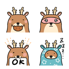 Emoji of very cute deer