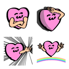 kawaii Heart-chan Emoji2
