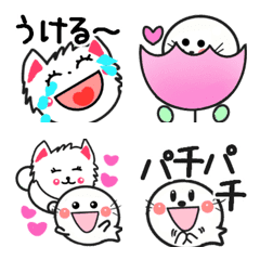 Chiko-chan and Lassy's word Emoji