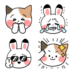 ゆるかわ♡ねことうさぎの絵文字