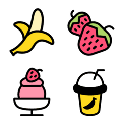 Emoji : Strawberry & Banana