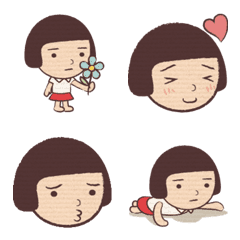 Japanese girl Emoji (easy to use daily)