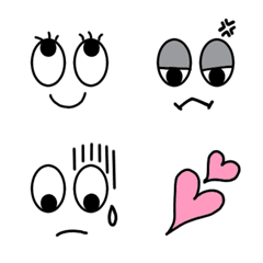 Various expressions with big eyes
