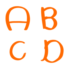 橘色的 abc