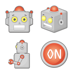 retro robot emoji