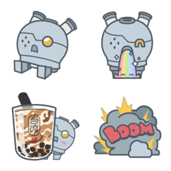Robot + Kawaii Ball-chan Emoji