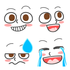 Let's use every day! Cute face EMOJI