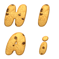 English alphabet cookie 