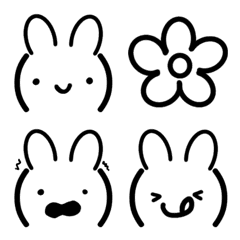 Rabbit's cute emoticons