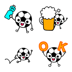Emoji of soccer