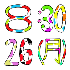 Colorful date&time