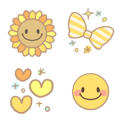 Sunflower Color Emoji Line Emoji Line Store