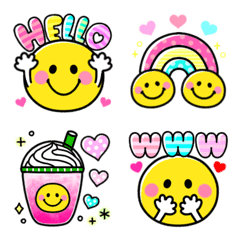So cute smile emoji – LINE Emoji | LINE STORE