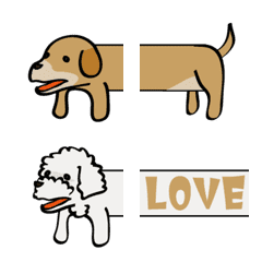 Connected dog pictograph