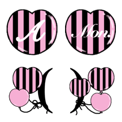 My DECO Emoji Heart&Stripe II