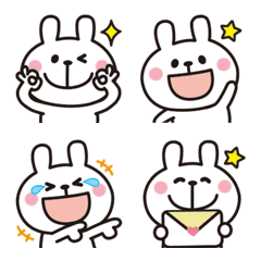 Adult cute rabbits Emoji 2