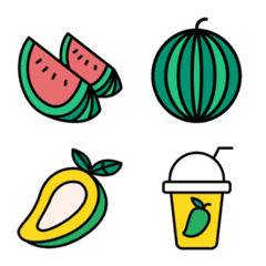 Emoji : Watermelon & Mango