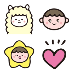 Alpaca and Boys emoji