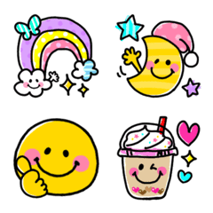 Nami Hashii S Smile Nico Chan 5 Line Emoji Line Store