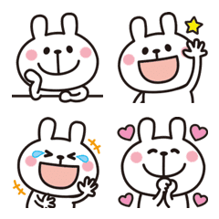 Adult cute rabbits Emoji 3