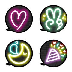 cawii neon emoji