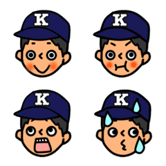 野球少年 絵文字 【TEAM K ジュニア】