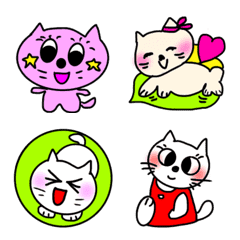 Coloful and cute  cat Emoji