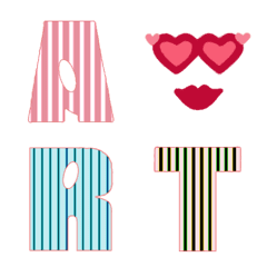 Stripe (A-Z) Emoji Cute