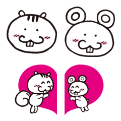 ChoroRisu and ChoroHam Emoji