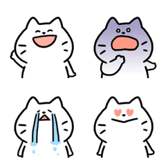 simple white cats