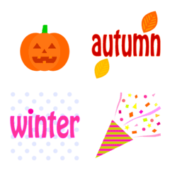 simple motif of autumn and winter