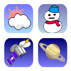 The weather and space Emoji