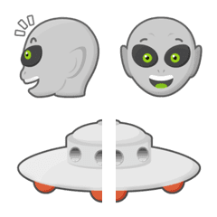 alien & space vehicle emoji