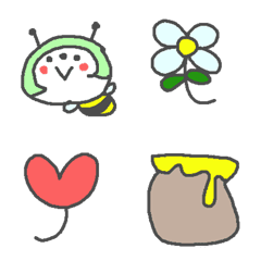 Cute honey bee Emoji!!!