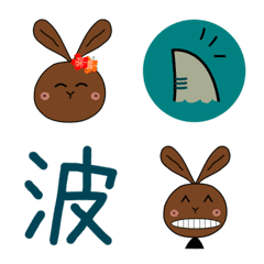surfer Rabbit emoji