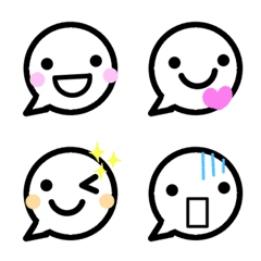 Simple speech bubble emoji