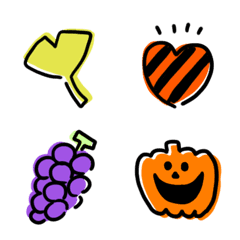 Yurukawaii tegaki autumn emoji