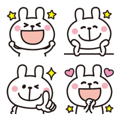 Adult cute rabbits Emoji 4