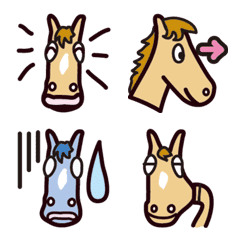 Race horse faces